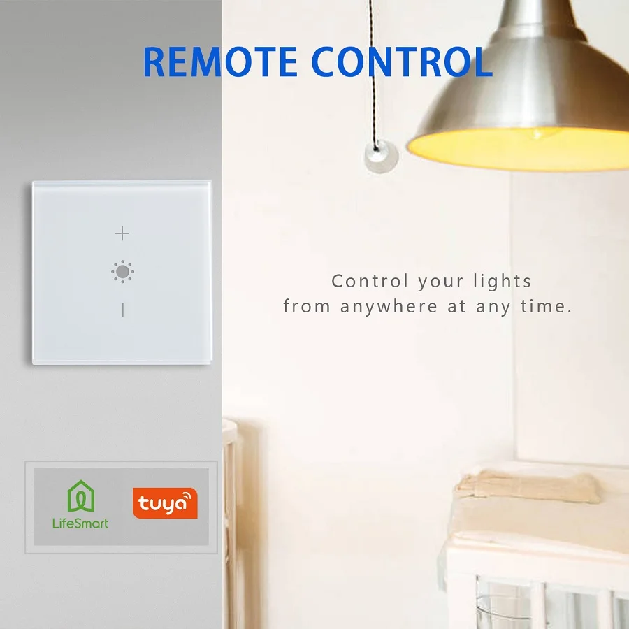 Hooanke Electrical Tuya APP Remote Control EU UK WiFi RF Smart Light Dimmer Switch