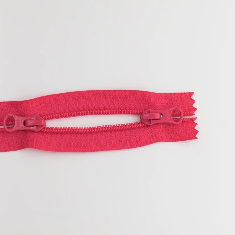 YKK Zippers Nylon Coil Double Closed End Zipper Auto Lock Slider Head to Head Puller for Bag Sewing Tent Zipper for a Jacket
