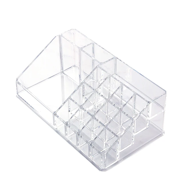 wholesale clear cosmetic  Brush Desk Organizer acrylic jewelry Make Up Storage Box Facial Mask And Lipstick Rack