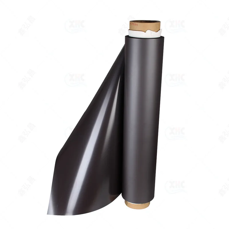 Flexible magnet rolls / Cheap 0.2mm thin plain flexible neodymium blank magnet magnetic sheet roll glue vinyl fridge magnet