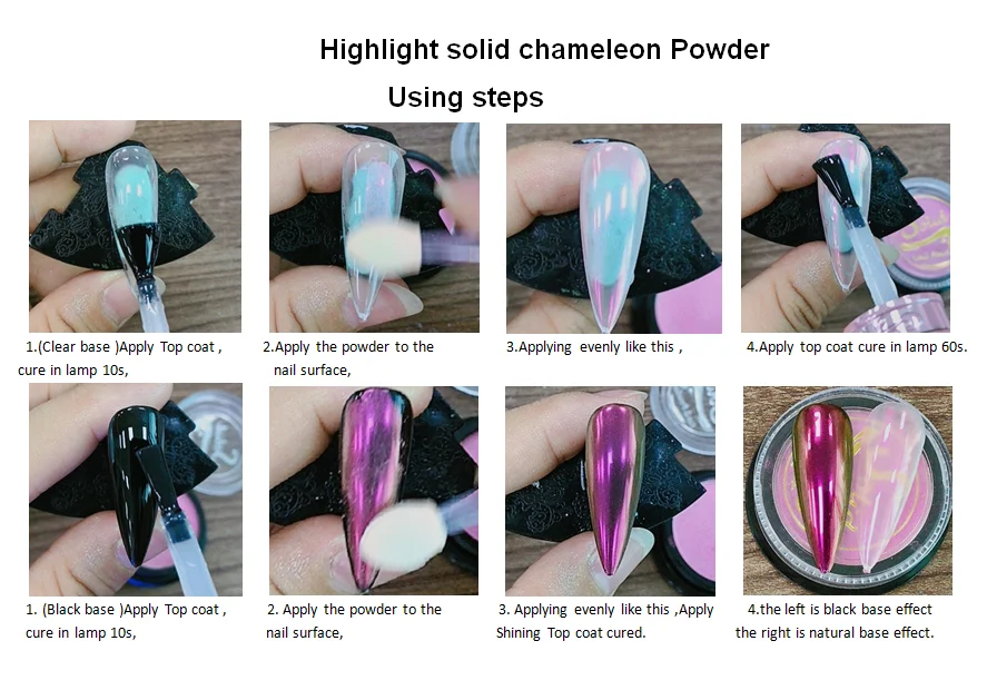 QS Glitter Vendor Star Aurora Cloud Brocade Powder Manicure Nail Ice Foil Powder Nail Art Acrylic Powder