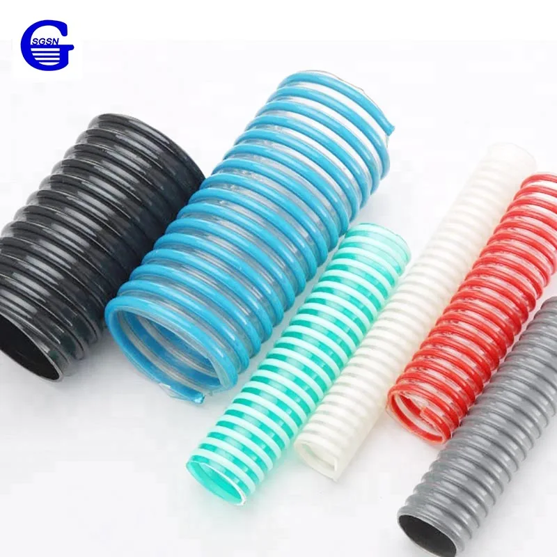 
Colorful PVC Helix Suction Hose / Abrasive PVC Vacuum Delivery Hose For Water Pump 