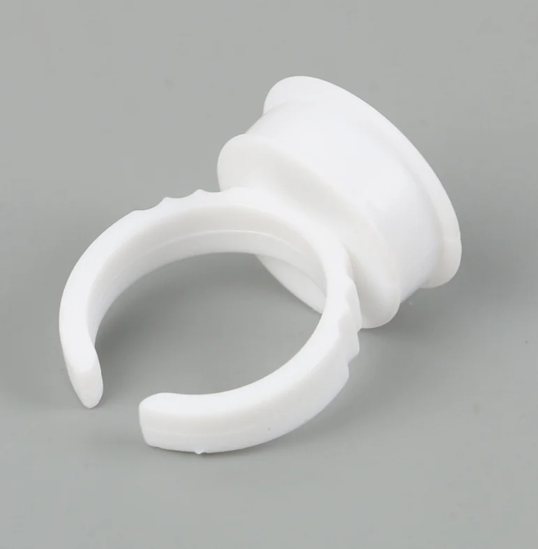 
Wholesale 100pcs/pack of plastic disposable glue ring for eyelash extension glue holder pink blue white with multiple styles L M 