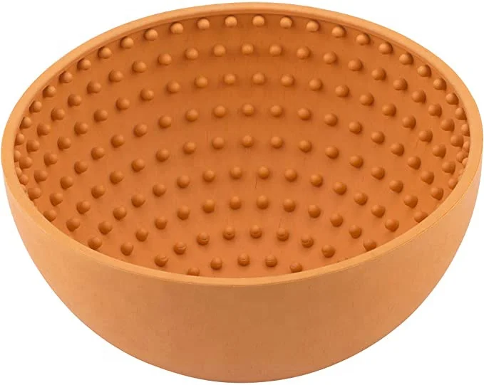 Custom Silicone Oral Health Dog Slow Feeder Bowls Dog Lick Bowl for Boredom and Anxiety Reduction