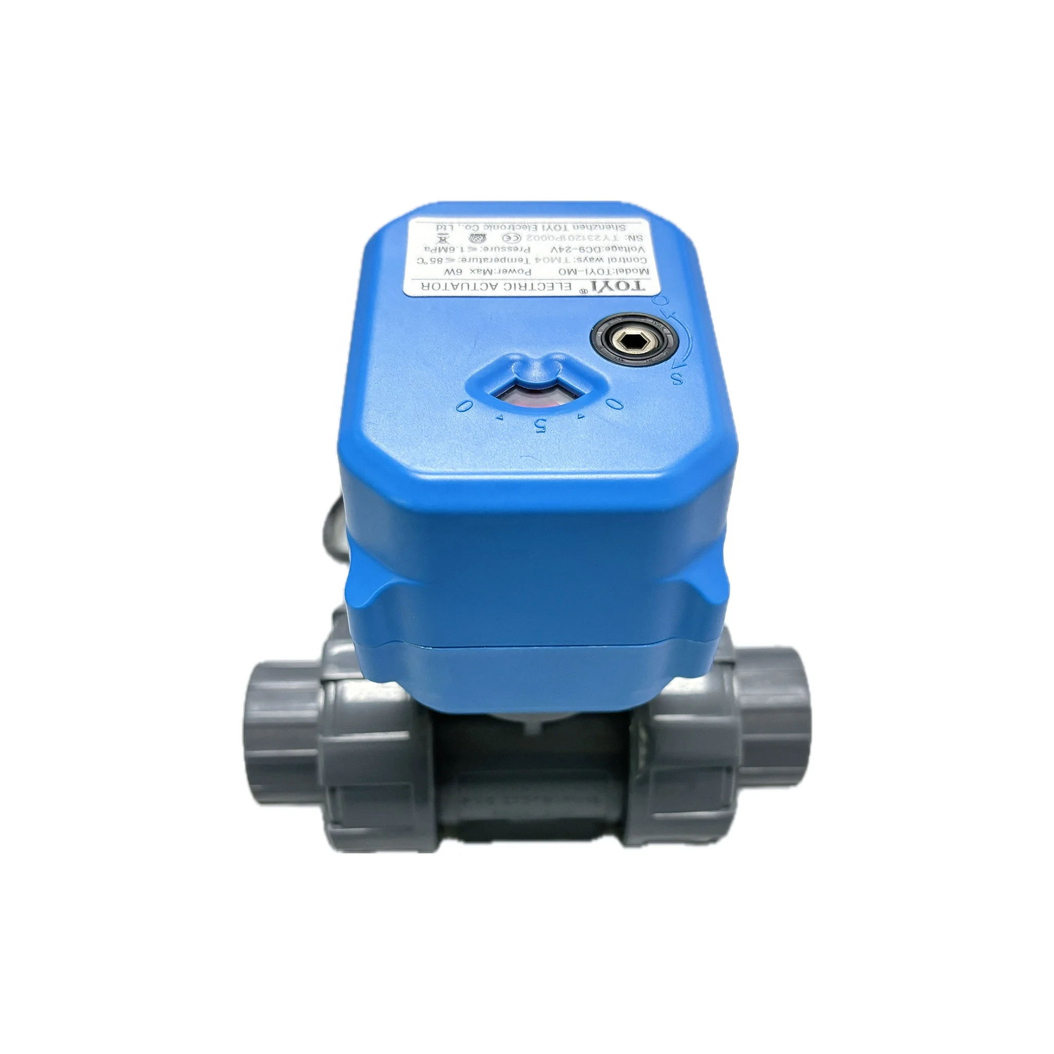 DC12V/DC24V AC220V Electric Ball Valve 2-Way Water Flow Switch PVC/UPVC  for General Applications