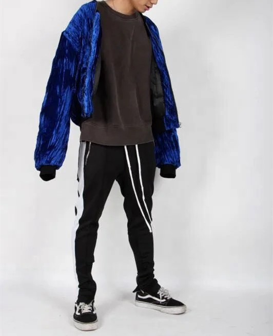 OEM custom label high quality dropshipping stock mens velvet jacket