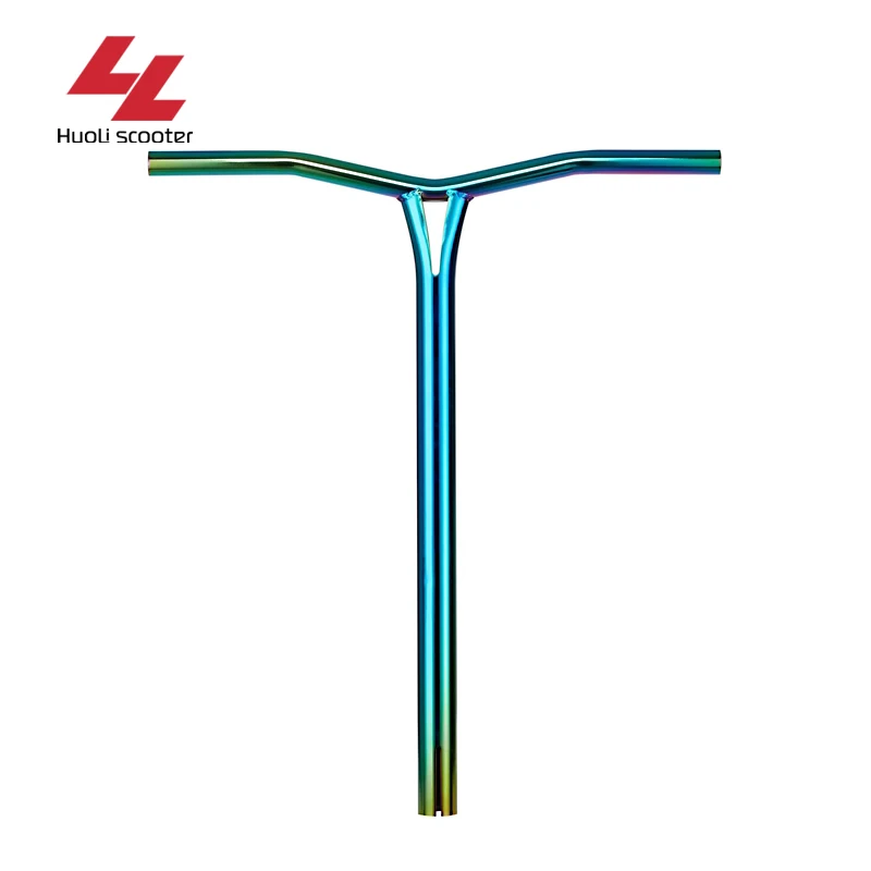 590*500mm Blue Green Neo Chrome Pro Stunt Kick Scooter Accessories Factory for Sale Oversized HIC Scooter Y Bar for Kids