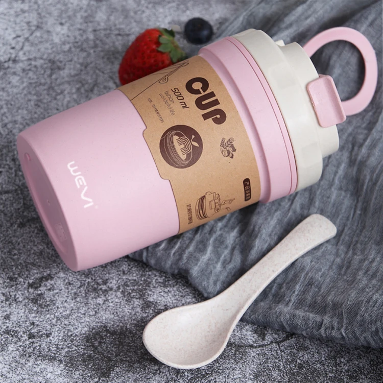 Wevi Eco-Friendly Biodegradable Bamboo Fiber Coffee Cups Disposable with Minimalist Design and Lid for Camping