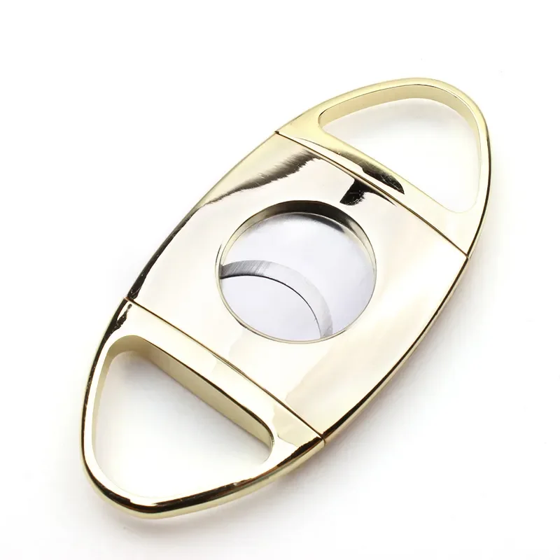 Stainless steel Cigar Cutter Custom Logo V Luxury Set