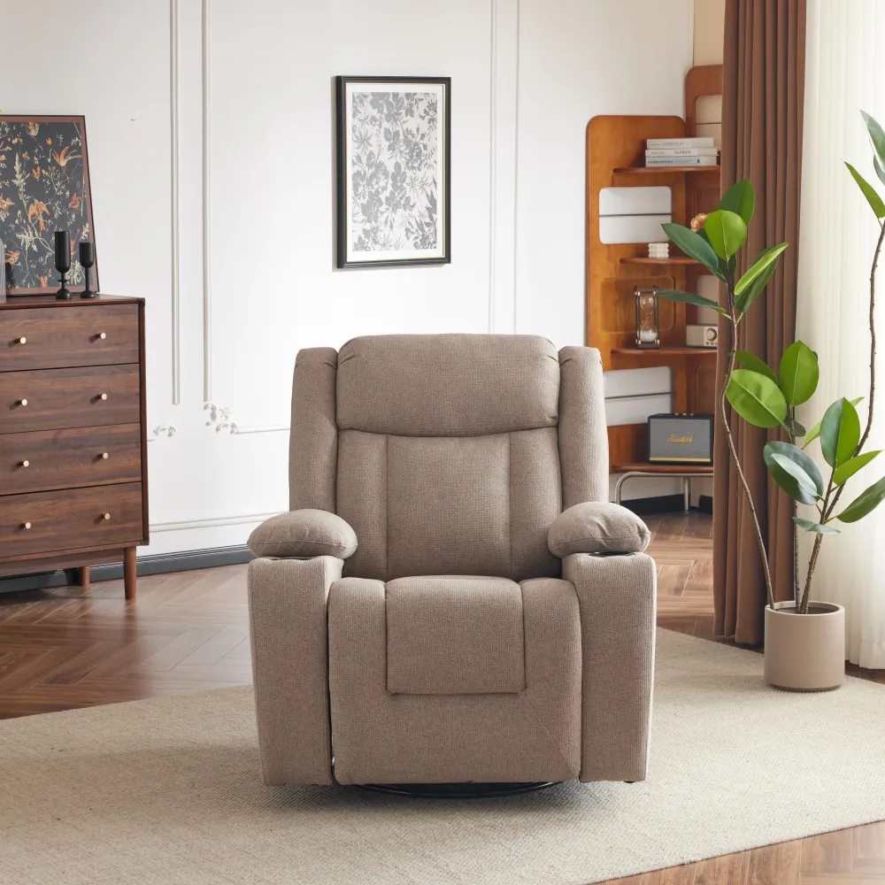 Sans Luxury Relax Fabric Manual One Seat Sofa Chair Glider Recliner Chair