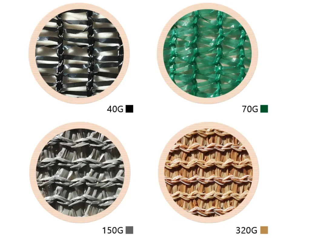 Factory Supply Discount Price Hdpe Material Shades Sail Anti UV  Sand color Sun Shade Garden Plastic Net Shading