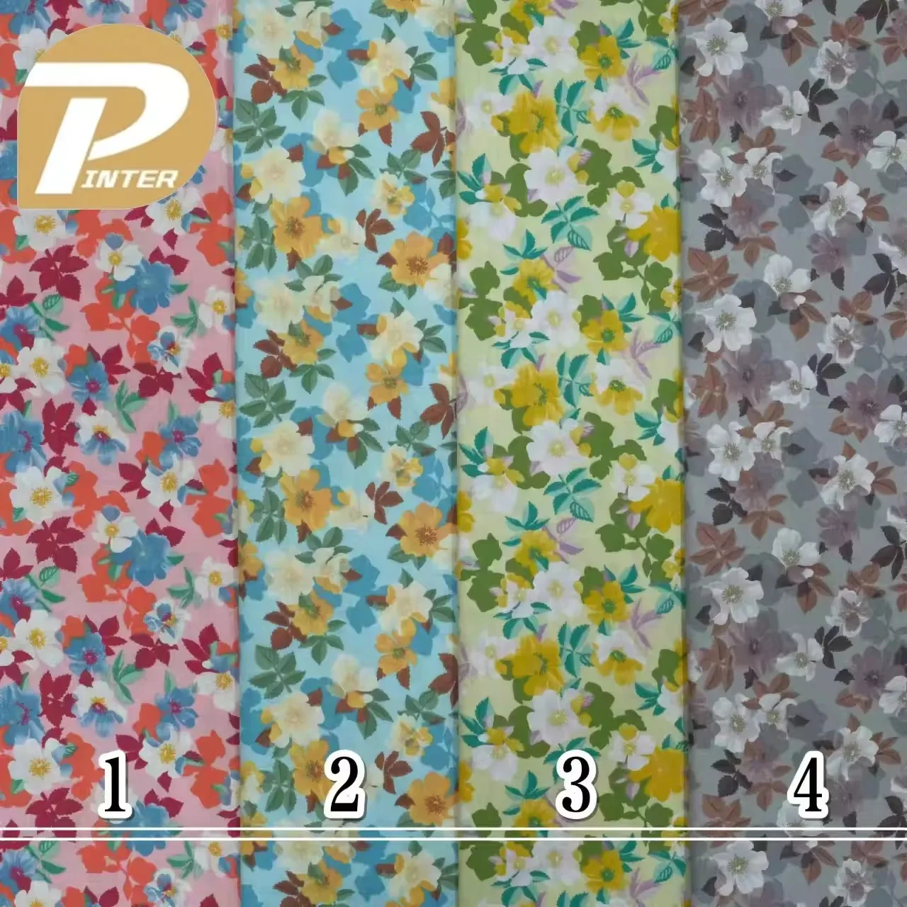 Floral Digital Printed 100% Cotton Poplin Dress Textile Soft Woven Liberty Cotton Fabric For Dress