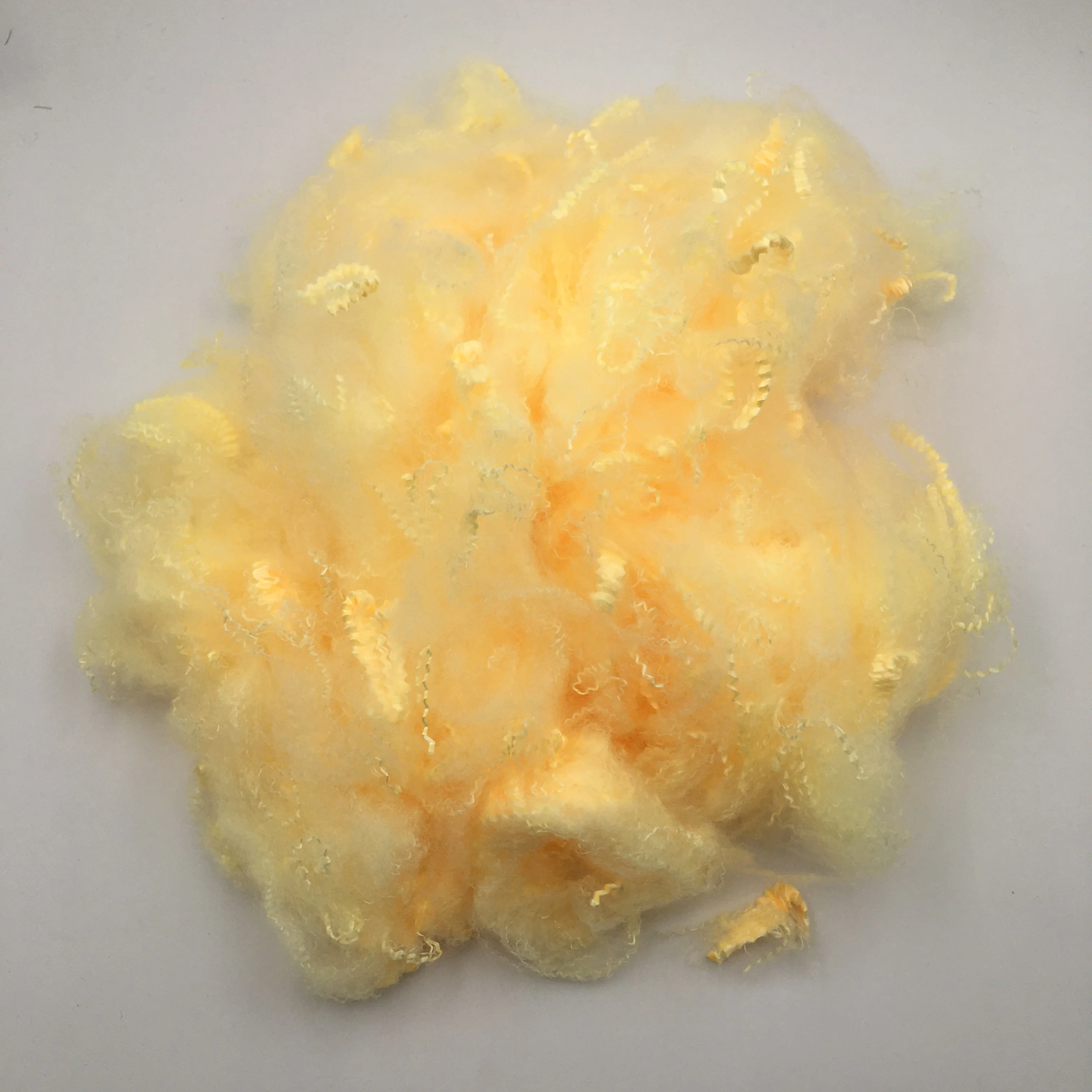 Dope dyed colored recycled/virgin polyester stable fiber PSF 1.4D x 38MM for spinning