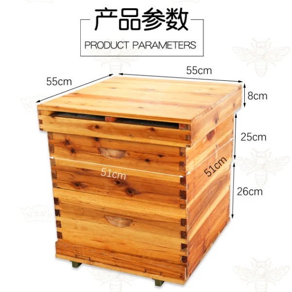 hot sale new fir/pine wood chinese beekeeping bee hives/ Langstrogh beehives