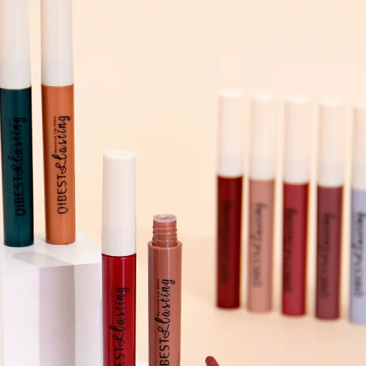 Free Sample  Lipstick Wholesale Cruelty Free Lasting Silky Non-sticky Cup Velvet Matte Creamy Lip Gloss