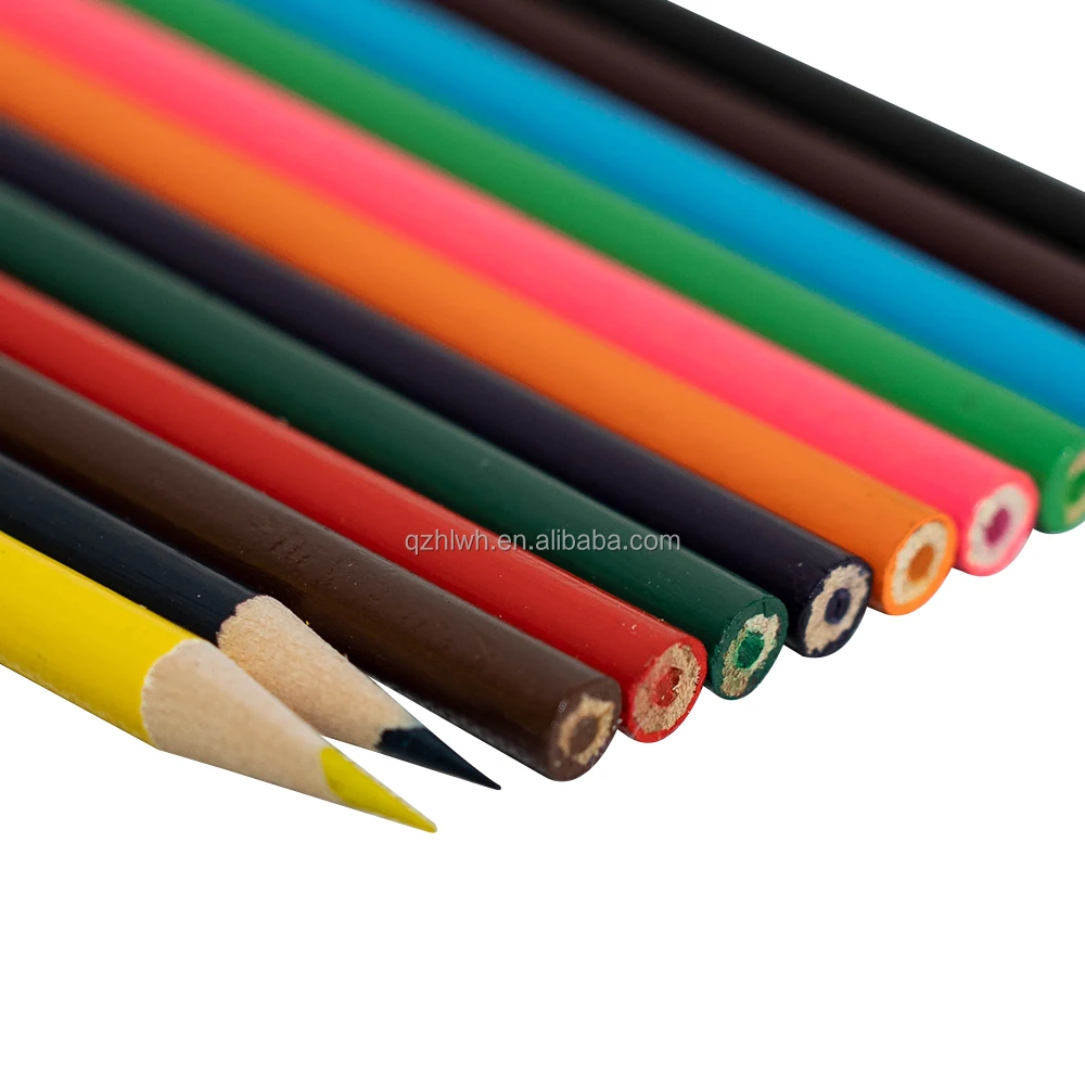 Custom Logo 12 24 36 48 Colors  high quality professional wooden pencil drawing colored pencils bulk order