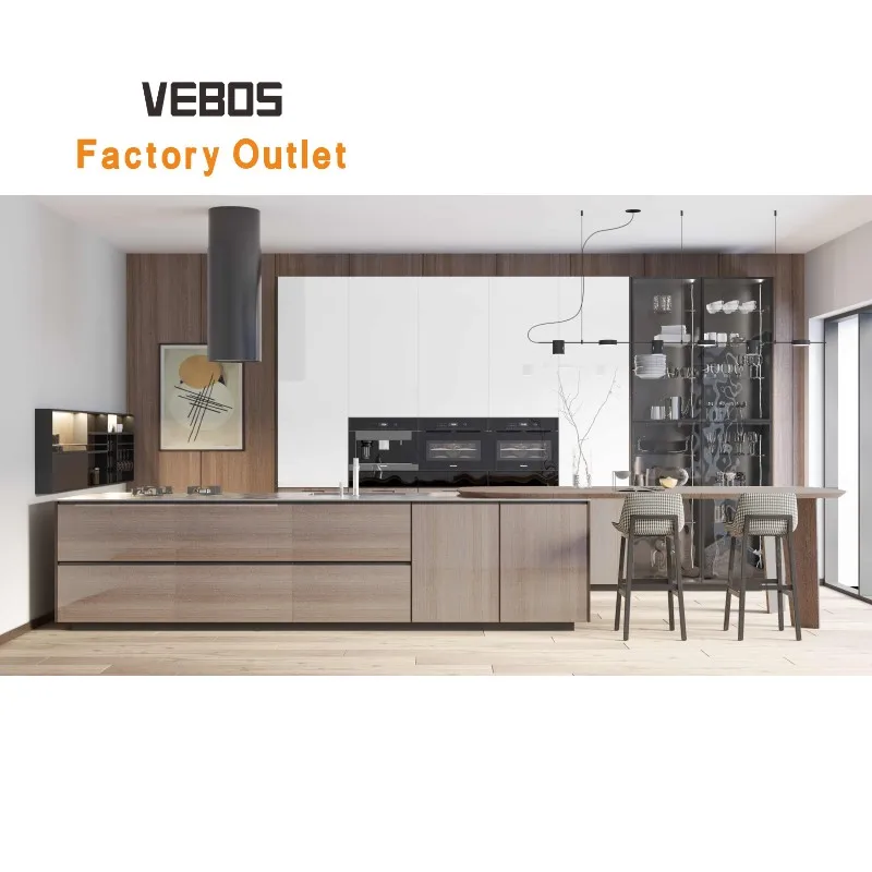 Factory customized design modern kitchen cabinets cuisine and kitchen cabinets complete sets