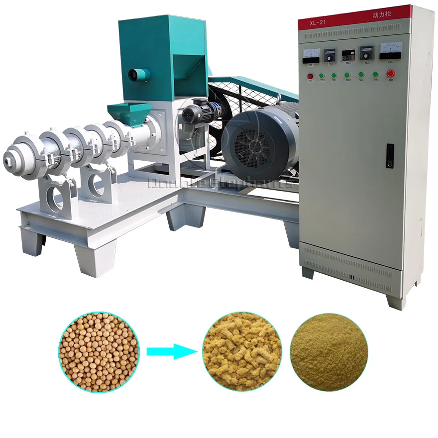 Full fat soybean extruder machine,animal feed pellet machine,poultry pellet feed machine