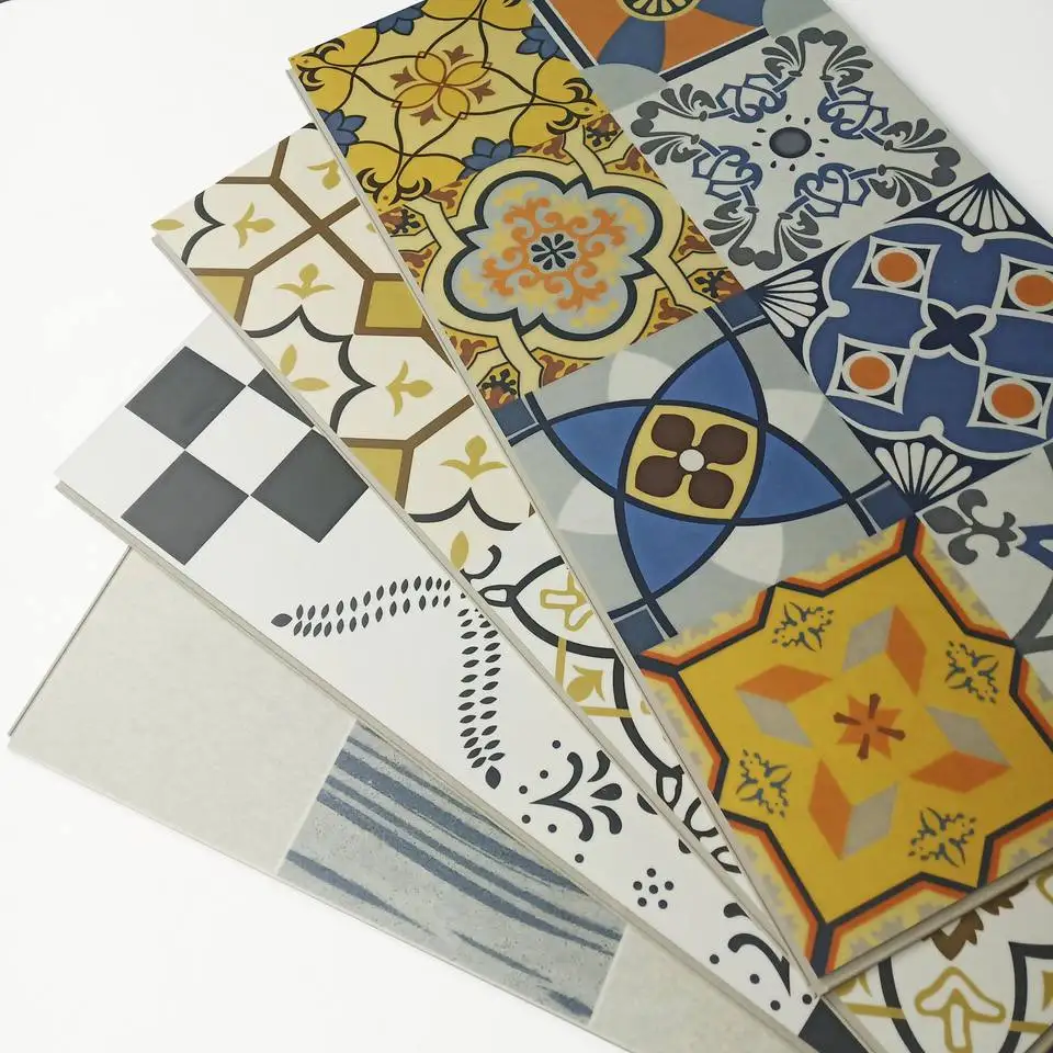 Custom Print Vinyl Flooring  Art Floor Vintage Decorative Flooring