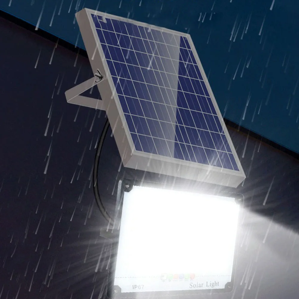 Outdoor Lighting Smart Floodlight 100w 150w 200w Waterproof IP67 Solar Wall Light Waterproof Aluminum Housing Led Floodlight