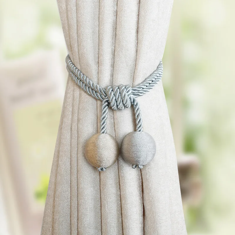 New type of curtain bandage no punching installation curtain buckle fashion modern curtain binding rope