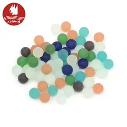 Blend frosted toy glass marbles