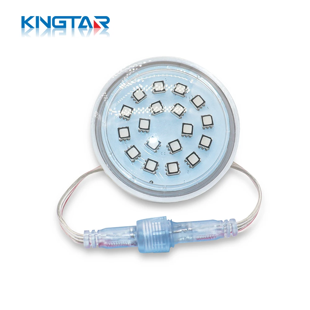 Waterproof 60mm 5050 Christmas LED Pixel Lights DC24V 18 SMD Permanent Pinot Lights for Theme Parks