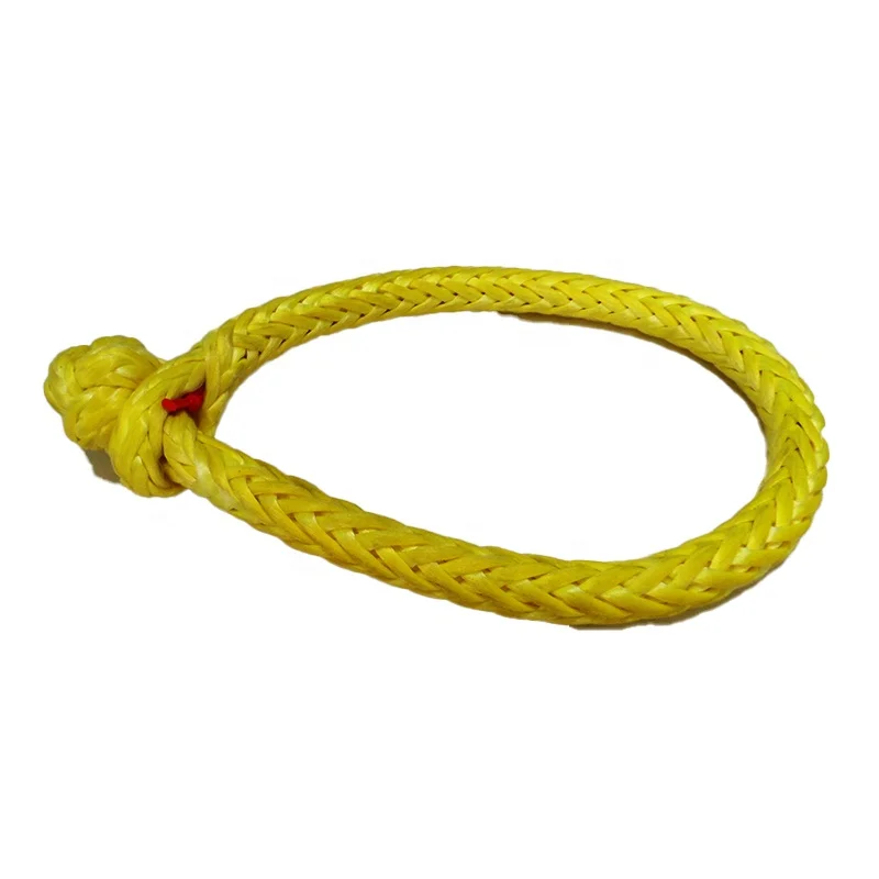 Synthetic Soft Shackle for Boating ATV UTV SUV 4X4 Truck Recovery Together with Recovery Rope 1 Pack (5/16', Orange)