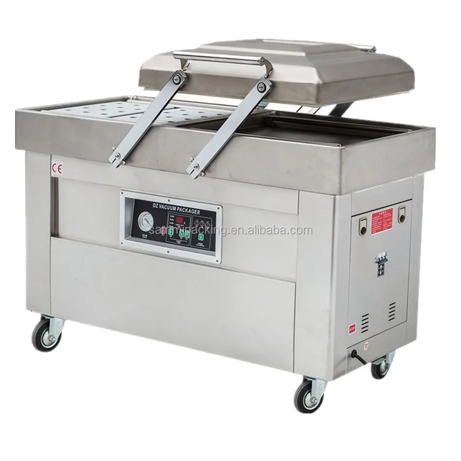 Vacuum packing machine stainless steel dual camera for frozen meat/sausage/fish