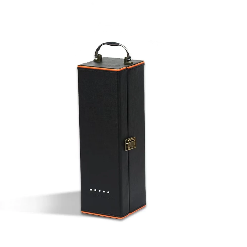 Custom Thick Handles Bag paper wine beer bottle carrier packaging boxes