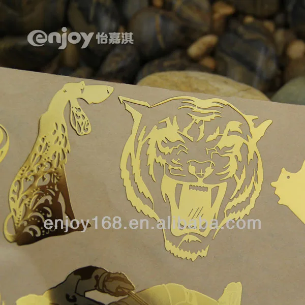 ODM ODM Electroplating Metal Sticker Metal Logo Sticker with Adhesive