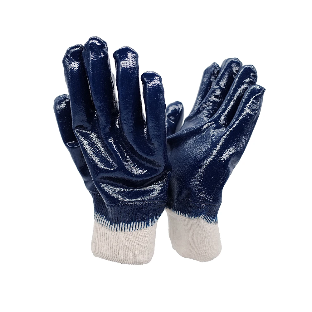 Cotton Jersey Nitrile Working Coated Wear Resistant Nitrile Working Gloves