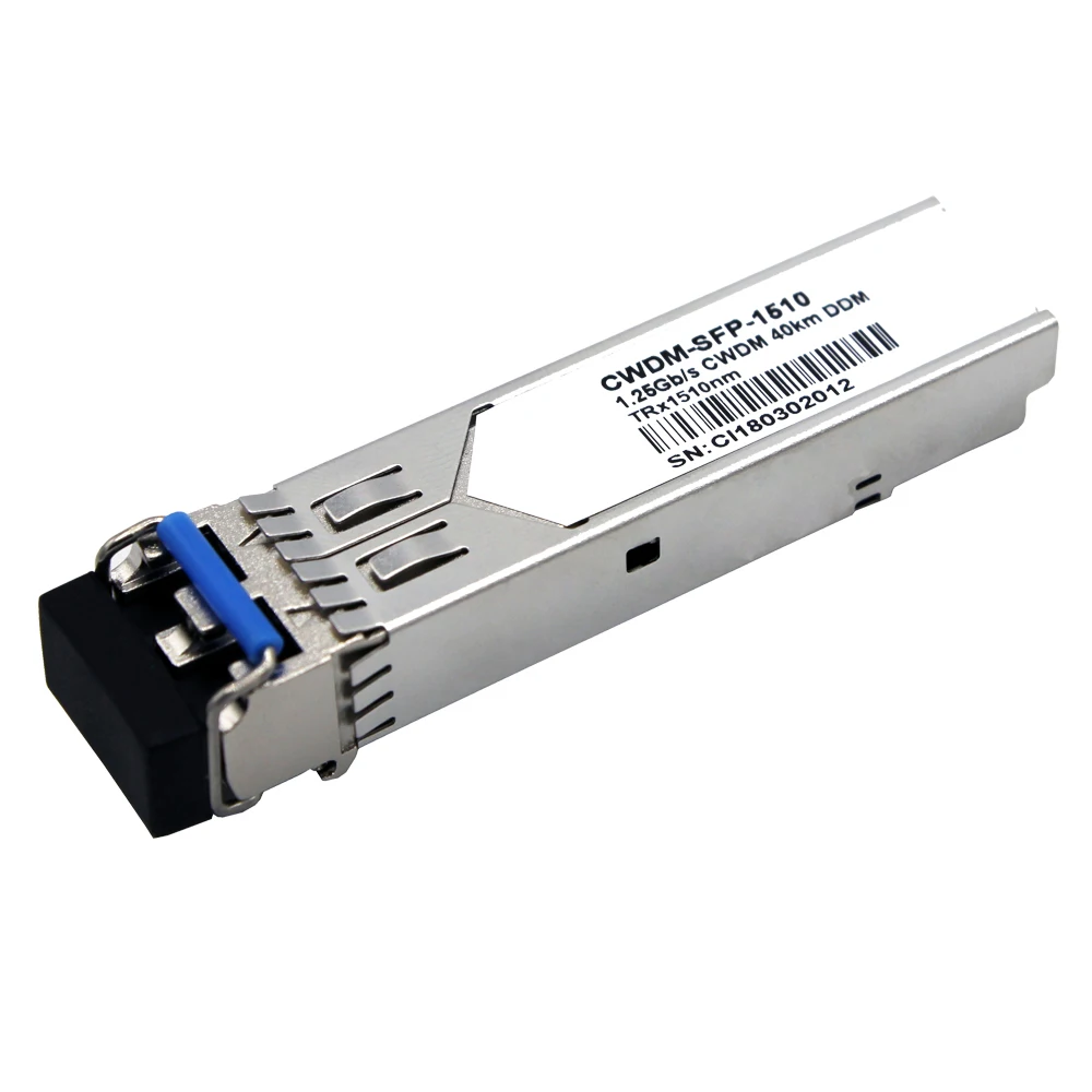 1 25 Gb/s CWDM SFP приемопередатчик 60 км одиночный режим 1470 нм ~ 1610 Дуплексный LC с DDM оптический трансивер