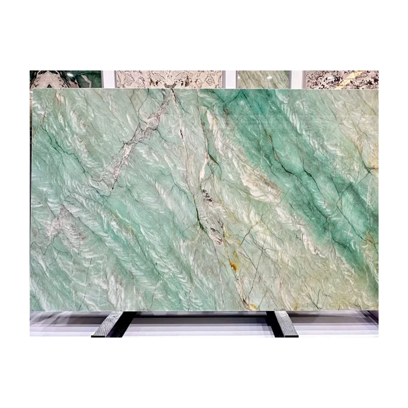 Green Natural Stone Natural Quartzite For Moden Design,Backlight,Wall Cladding Home Decor