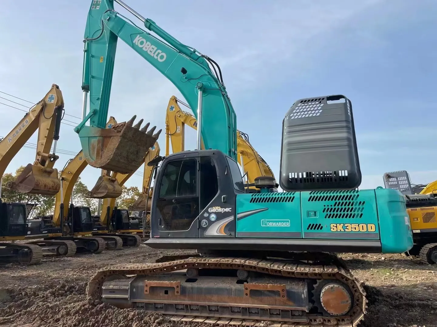 Japan Brand Kobelco 35 Ton Large Crawler Excavator SK350D Second Hand Digger SK350 in Stock for Sale