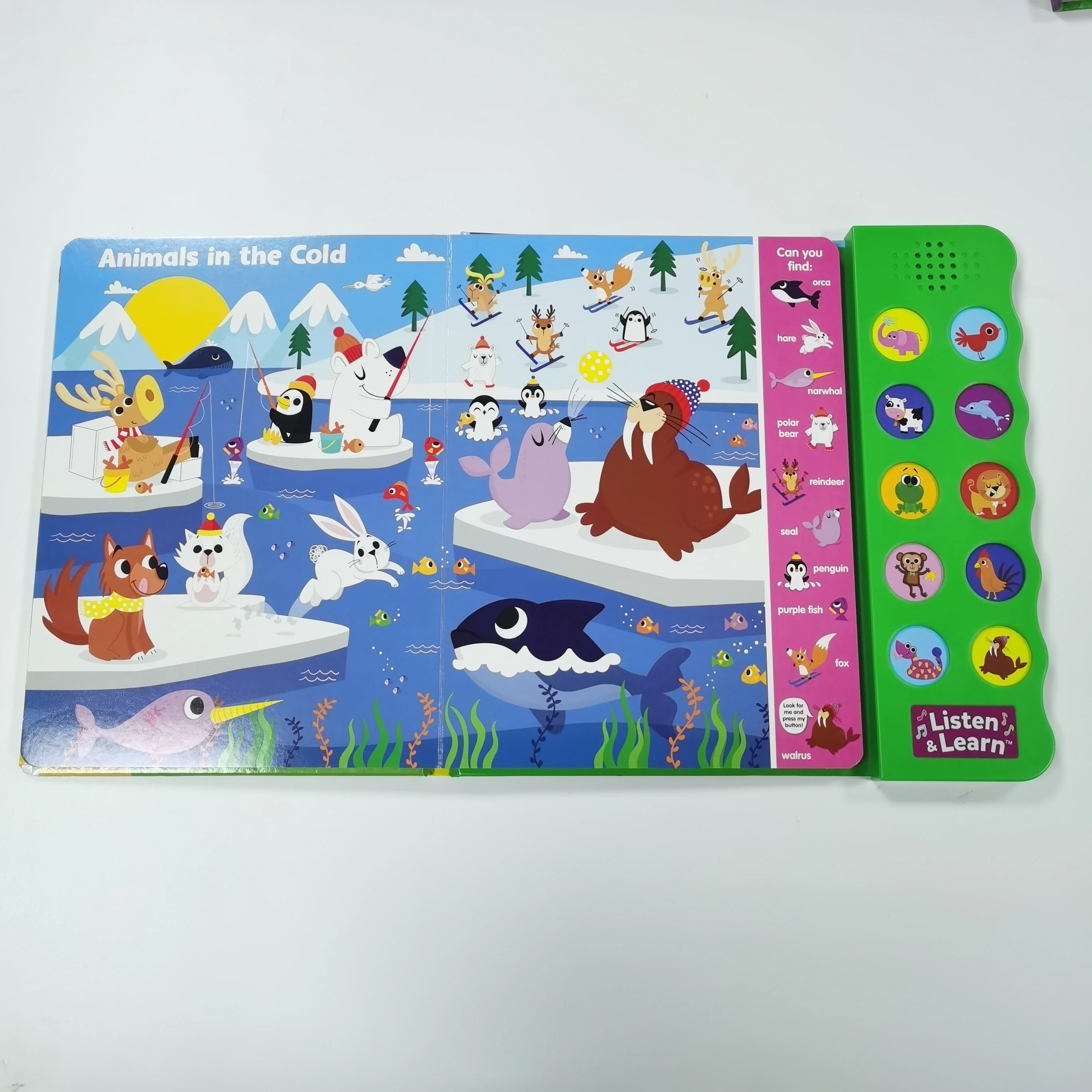 English Audio Books Custom Language Chinese Sound Music Book Children Books With Sound