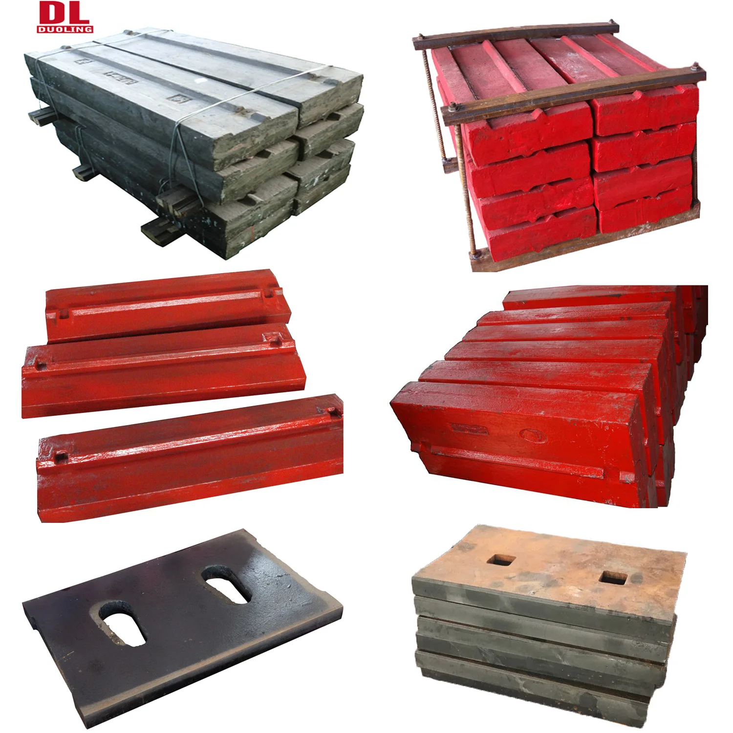 PF 1214 1315 Impact crusher blow bars casting spares parts in Mining Machinery