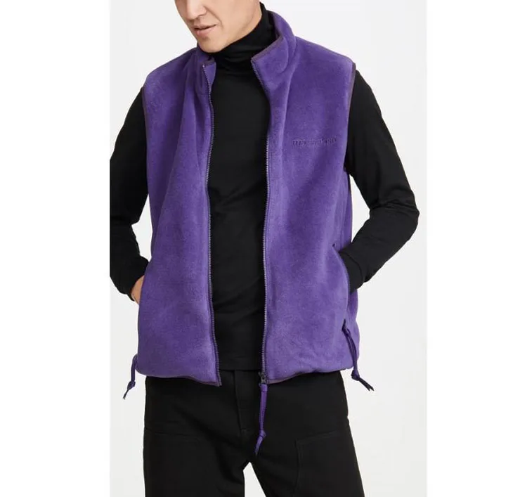 Индивидуальный логотип новый дизайн флис стоячий мужской зимний жилет