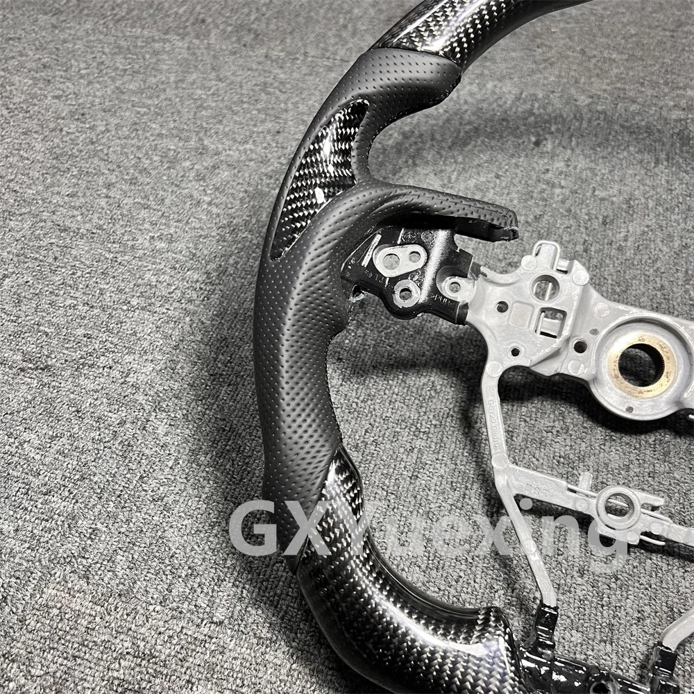 Рулевое колесо из натурального углеродного волокна автомобильное Спортивное для Toyota Camry Corolla