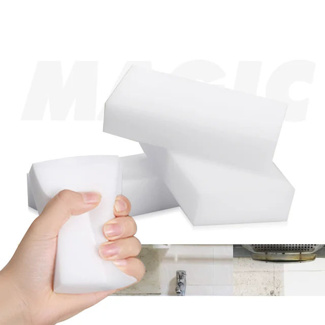 Hot Selling Magic Sponge Eraser Melamine Foam Sponge Household Cleaning White Nano Cleaning Sponge for Kitchen and Car Washing