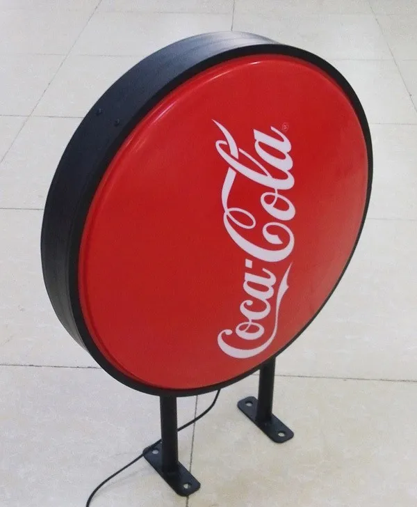Round Light Box Sign Outdoor Single-sided Led Light Box For Advertising Display