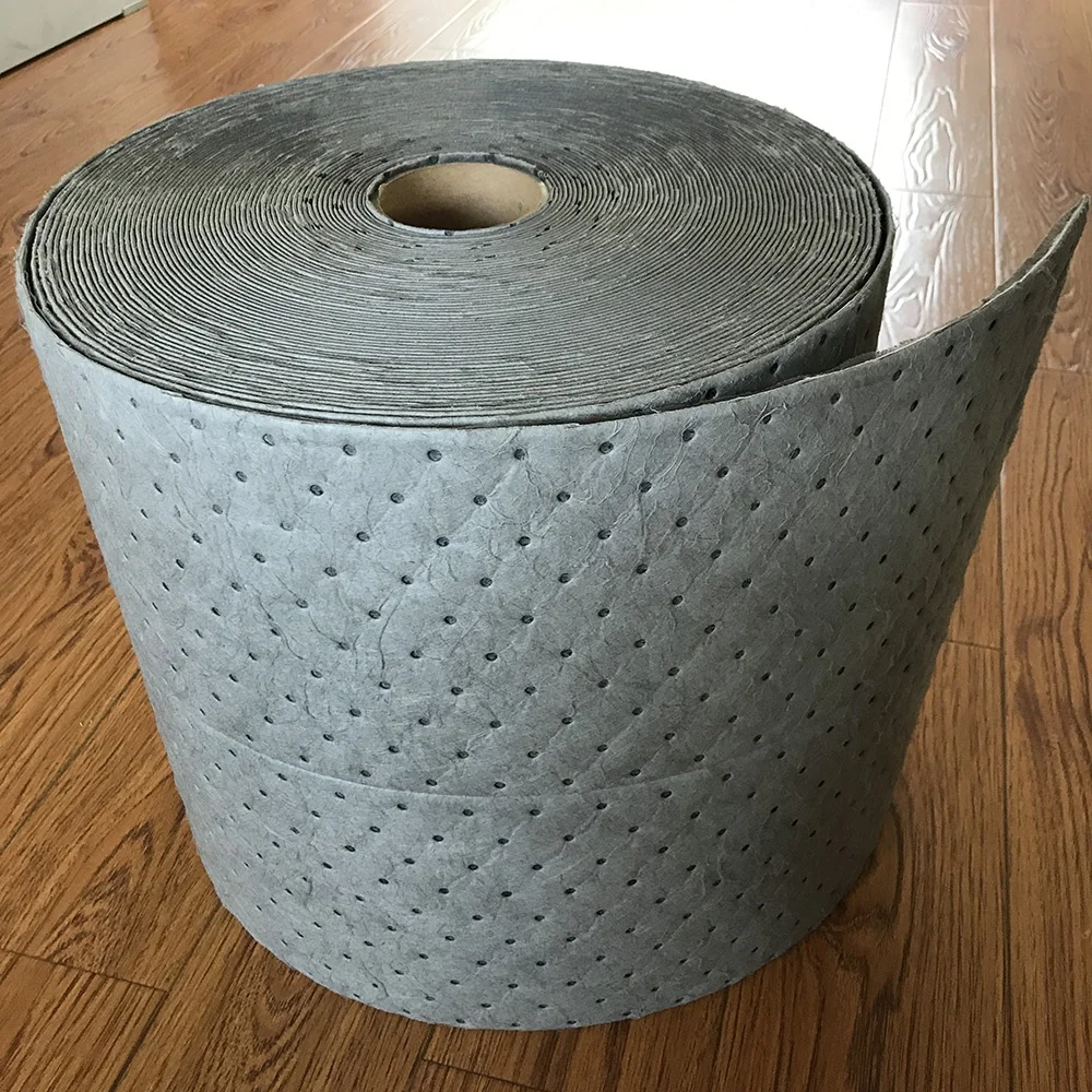 100%Environmental Hazchem Particulate  Polyester Nonwoven Spunbond  Fabric Polypropylene Oil Absorbent Pads