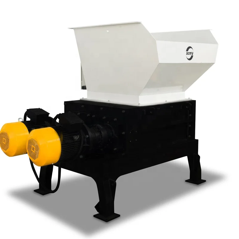 Double Shaft Waste Shredder for Plastic Metal Paper Wood Used Condition PE Twin Shaft Crusher Scrap Metal Wood Shredder for Sale