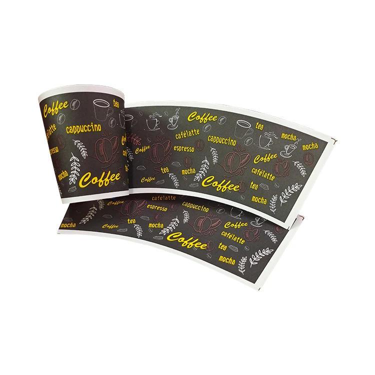 Full color pe coated paper cup fans designs printer for paper cup