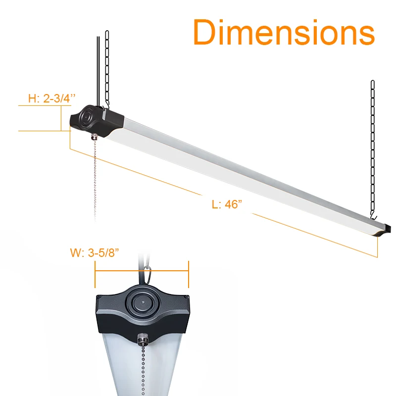 Worbest 70W Aluminum Office Warehouse Factory Shoplight Tri Proof 4 ft Shop Linear Lighting Systems Led Lighting For Shops