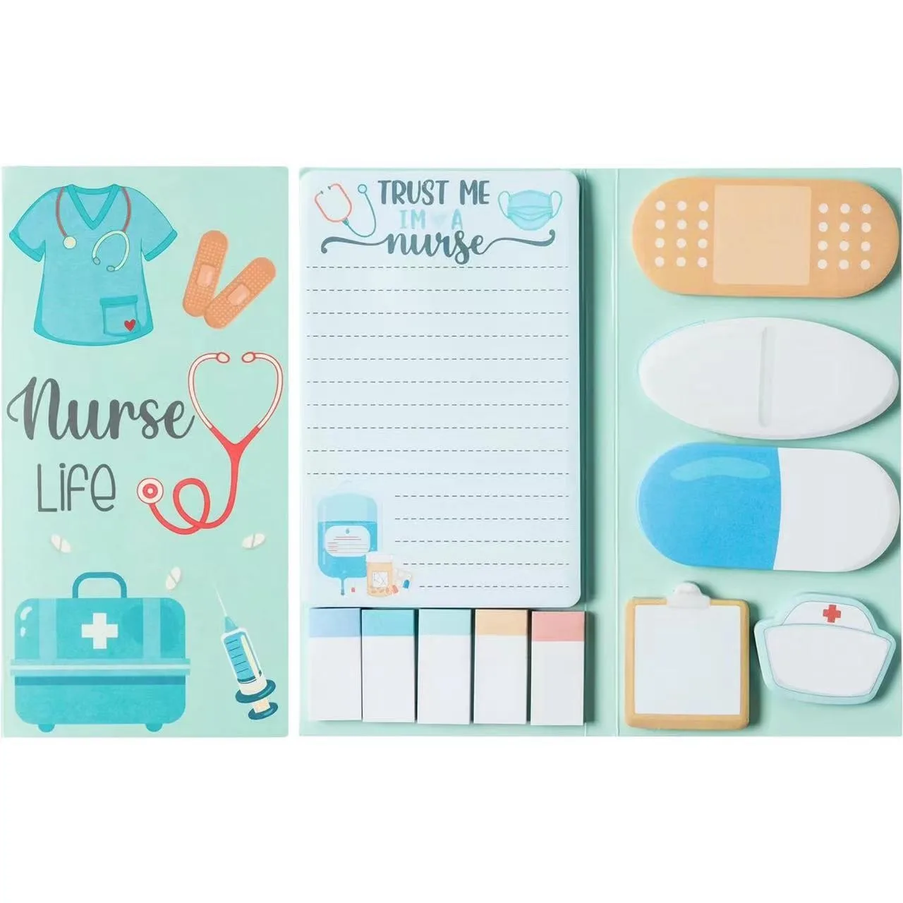 A variety of special-shaped combination note creative simple cartoon message  times sticky note