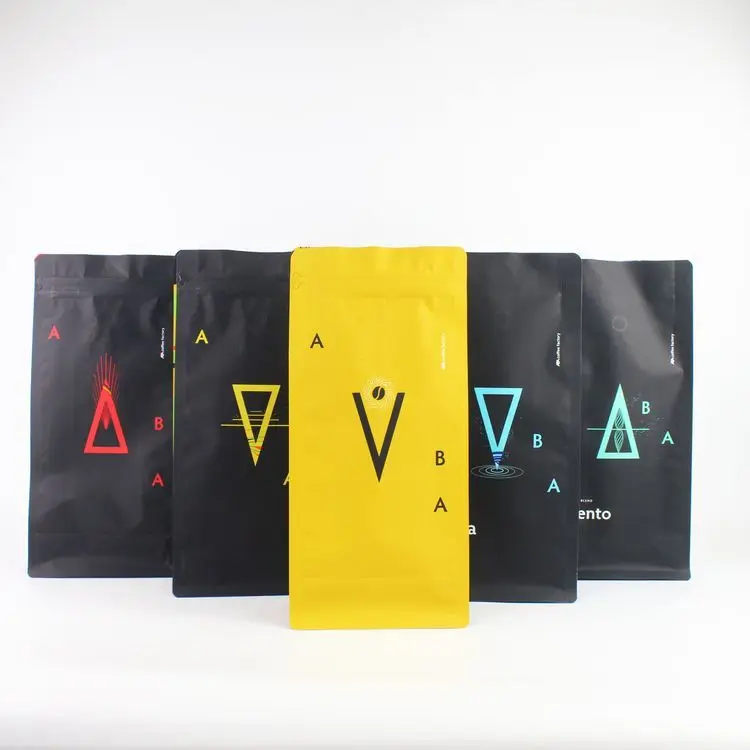 Affordable Price Multiple colors Coffee Bag Moisture Proof Packaging Bag Coffee Bags With Valve And Zipper