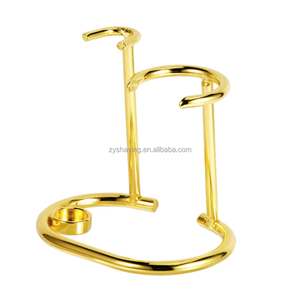ZY Shaving Brush and Razor Stand Universal Holder for Barber Brush and Razor Stainless Steel Shaving Holder