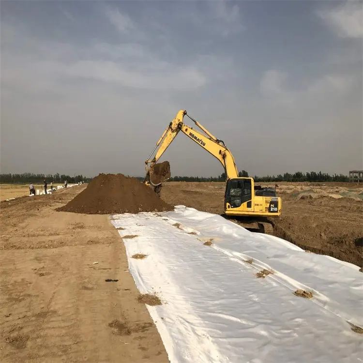 High Strength Woven Geotextile 250g 300g 350g 400g oven Geotextile for Road Construction
