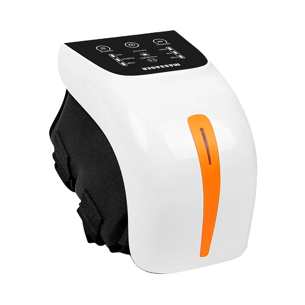 CE FCC ROSH  Lcd Touch Screen Cordless Pain Relief Infrared Laser Vibration Electric Heating Knee Massager
